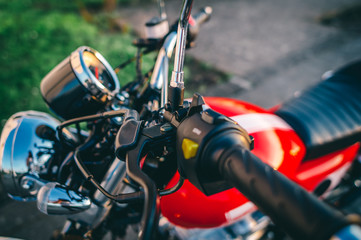 Red motorbike