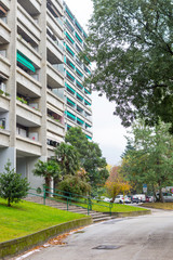 Italy - Trento - public housing on the outskirts of the city