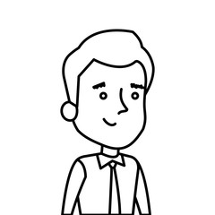 businessman elegant avatar character icon vector illustration design