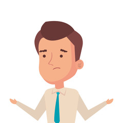 businessman elegant avatar character icon vector illustration design