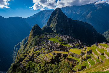 A view of Machu Pichu ruins, Peru