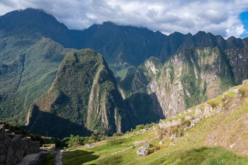 A view of Machu Pichu mountains