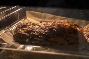  bread with cheese in the oven