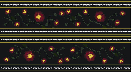 Vector Embroidery fashion Design 