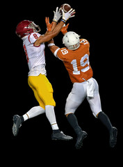 Great action photos of football players making amazing plays during a football game © Joe