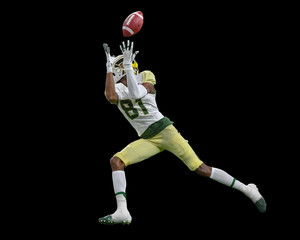 Great action photos of football players making amazing plays during a football game © Joe