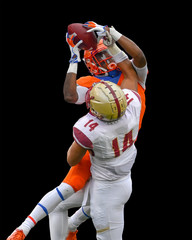 Great action photos of football players making amazing plays during a football game