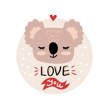 little kaola scandinavian illustration