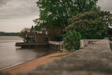 Fototapeta premium house on the river