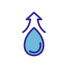 moisture ispravitsya icon vector. moisture ispravitsya sign. color isolated symbol illustration