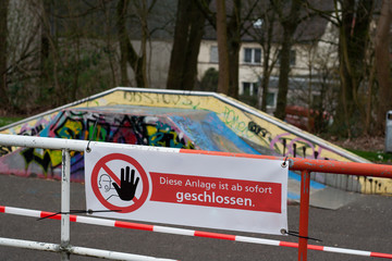 Spielplatz Absperrung