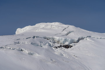 Fototapeta na wymiar Glacier and sky in Antarctica