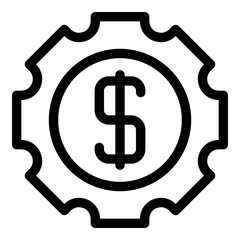 Conversion rate icon. Outline conversion rate vector icon for web design isolated on white background