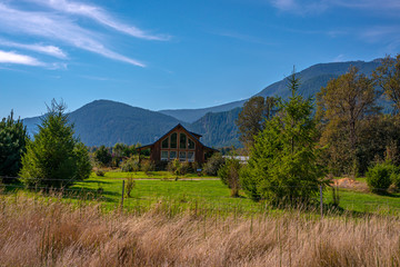 house in the mountains