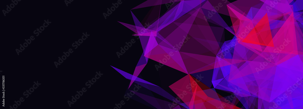 Poster colored polygonal space. digital background. triangular futuristic business wallpaper. vector illust
