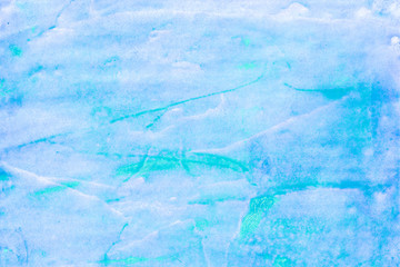 Abstract texture hand painted watercolor. Blue colors. Concept: kitchen, surfaces, marble, wallpaper, textiles, printed products.