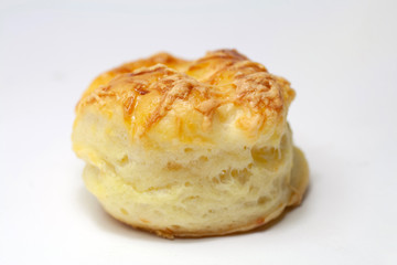 Close up shot of home made baked scones