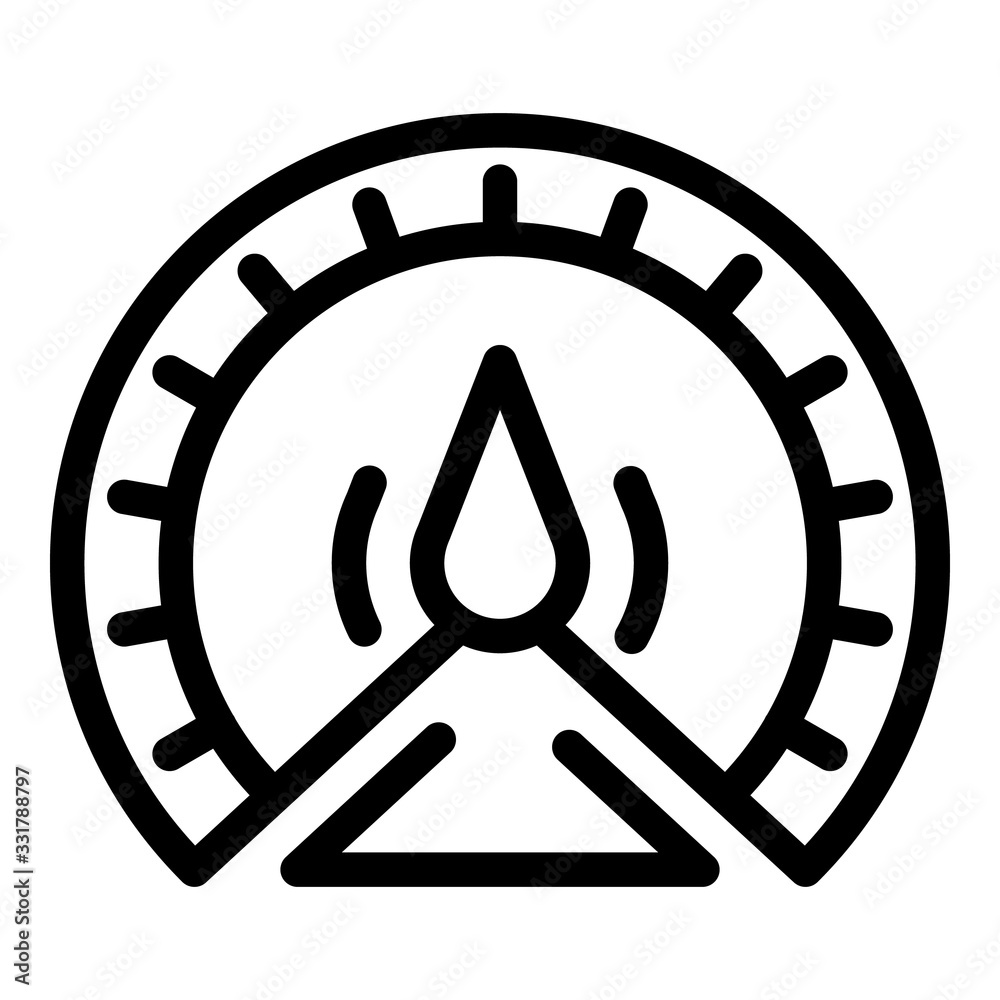 Poster barometer dashboard icon. outline barometer dashboard vector icon for web design isolated on white b