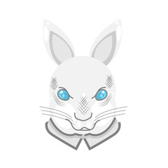 Illustration sketch head rabbit