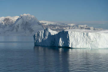 Large tabular Ice berg in the Errera Channel, Antarctica