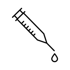 Isolated injection line style icon vector design