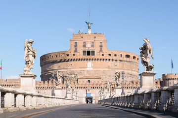 Castel Sant'Angelo and the Bridge of Angels, Rome, Italy