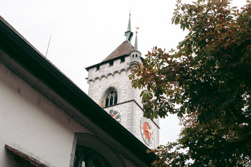 Old Western European Cathedral in Schaffhausen