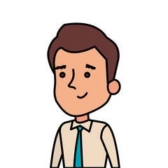 businessman elegant avatar character icon vector illustration design