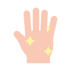 Isolated clean hand flat style icon vector design