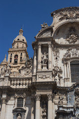 old catholic cathedral in spain in murcia