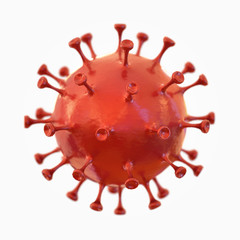 Fototapeta na wymiar Coronavirus 2019-nCov a small infectious agent. An Illustration of a viral infection COVID-19 that is gaining momentum worldwide. 3D render.