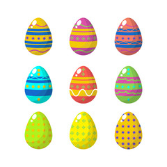 Flat design egg collection