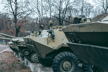 Old soviet heavy equipment from the second world war