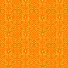 Seamless floral pattern. Damask ornament in vector, bright yellow background. An idea for interior and textile design. Trendy minimalism, classic style