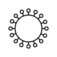 Isolated virus line style icon vector design