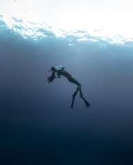 Fototapeta na wymiar Freediving