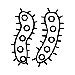 Isolated virus line style icon vector design