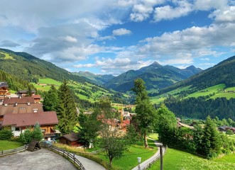 Alpbach village in Austrian Alps