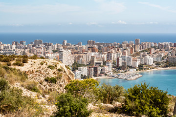 Fototapeta premium Panoramic shot of the beach of 