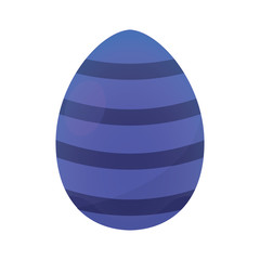 Decorated easter eggs icons