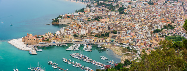 Naklejka premium Village of Castellammare del Golfo