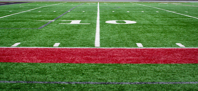Side lines of the football field