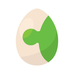 Decorated easter eggs icons