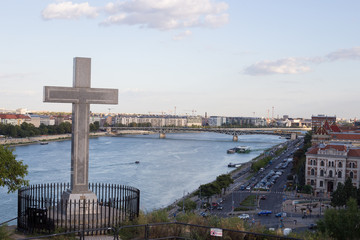 Panorama of the old European city of Budapest