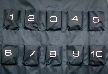 Hanging calculator holder