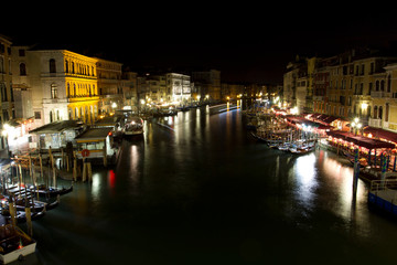 Cityscape of Venice Italy at night