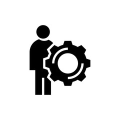 Management Vector Icon Glyph Illustration