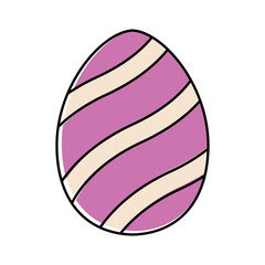 Decorated easter eggs icons
