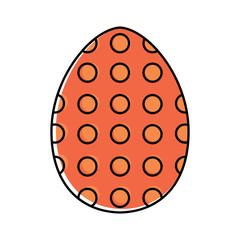 Decorated easter eggs icons