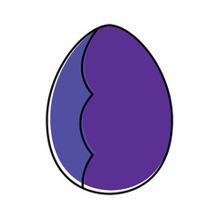 Decorated easter eggs icons